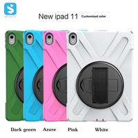 silicone PC with handle strap case for ipad pro 11